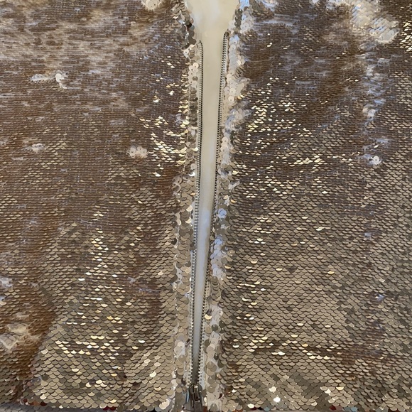 Gold Sequin Party Top, Buckle, size XL - Picture 7 of 10